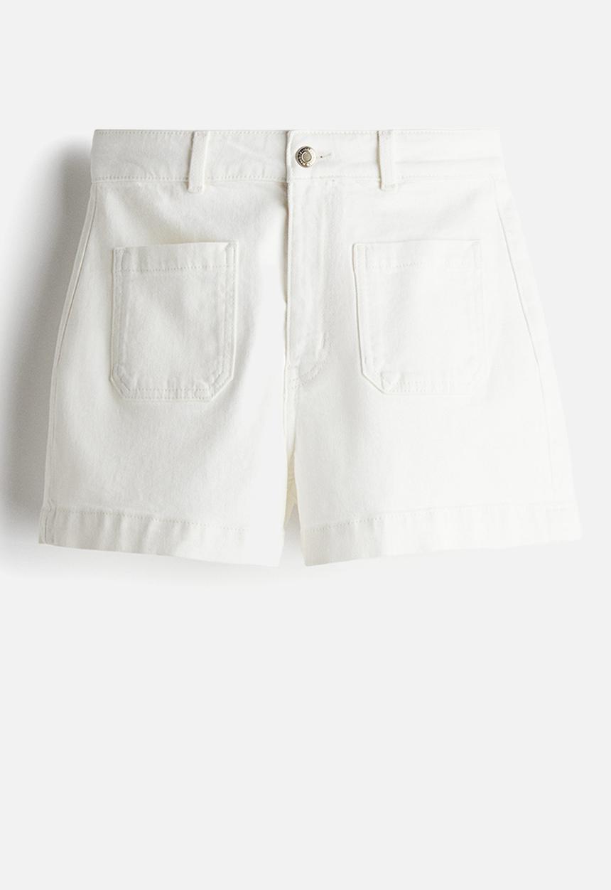 H&M - Denim shorts - white