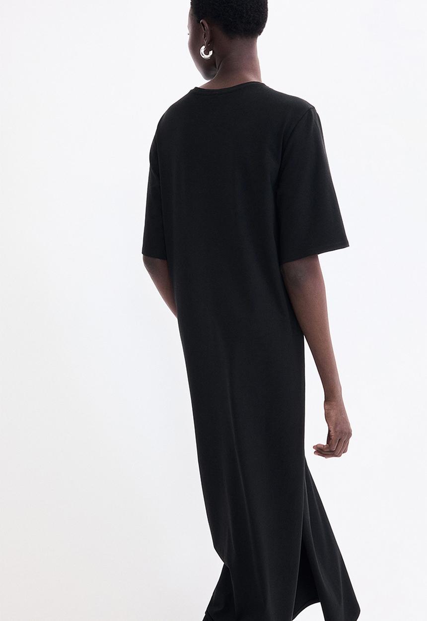 H&M - Long T-shirt dress - black