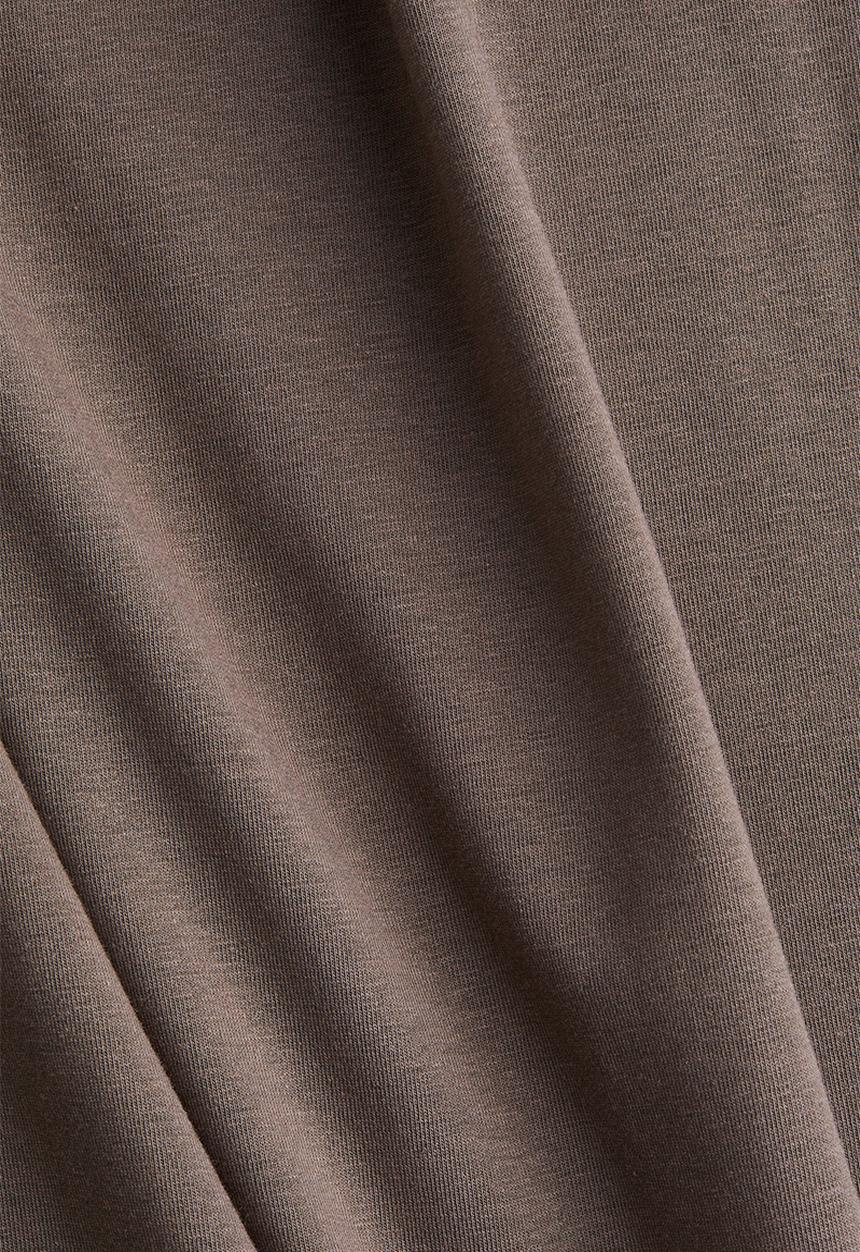 H&M - Long T-shirt dress - dark mole