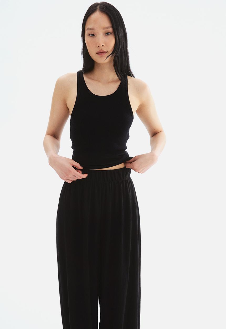 H&M - Wide trousers - black