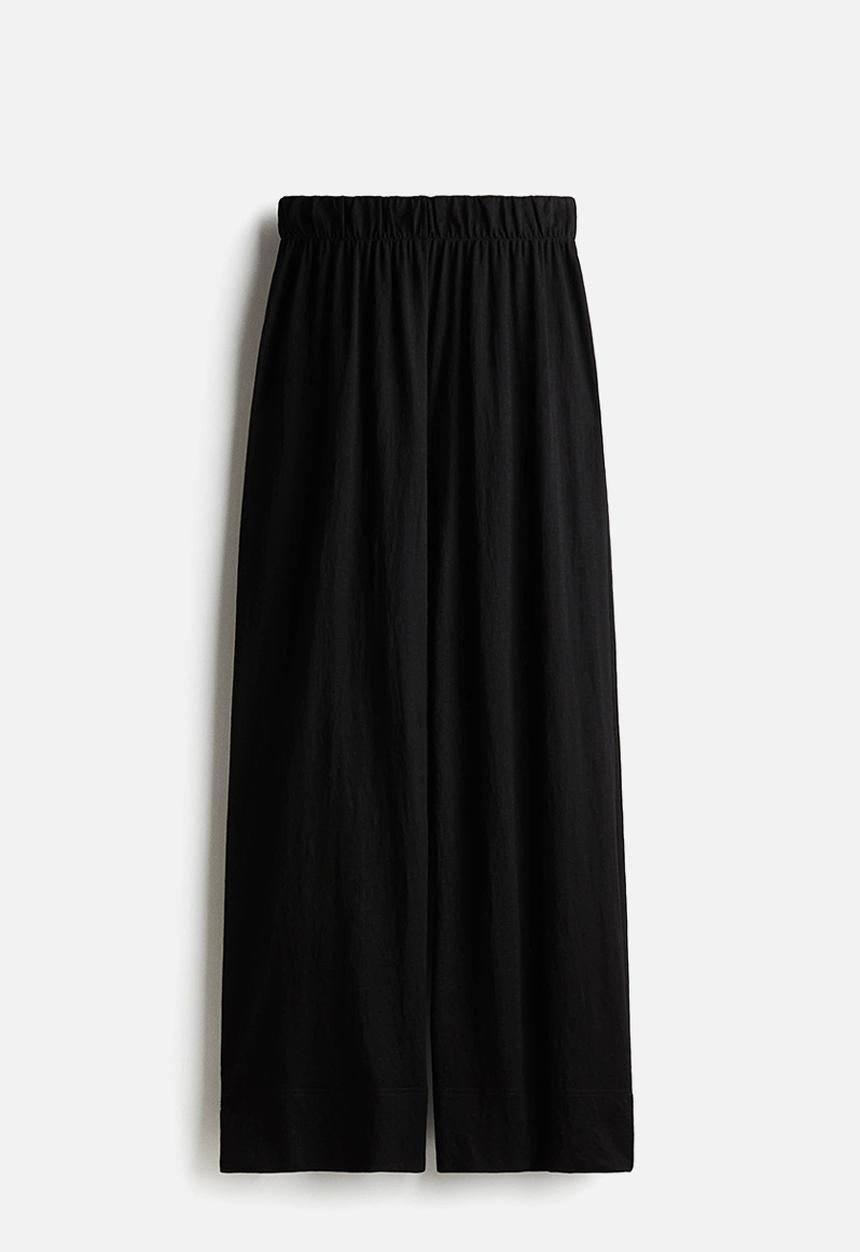 H&M - Wide trousers - black