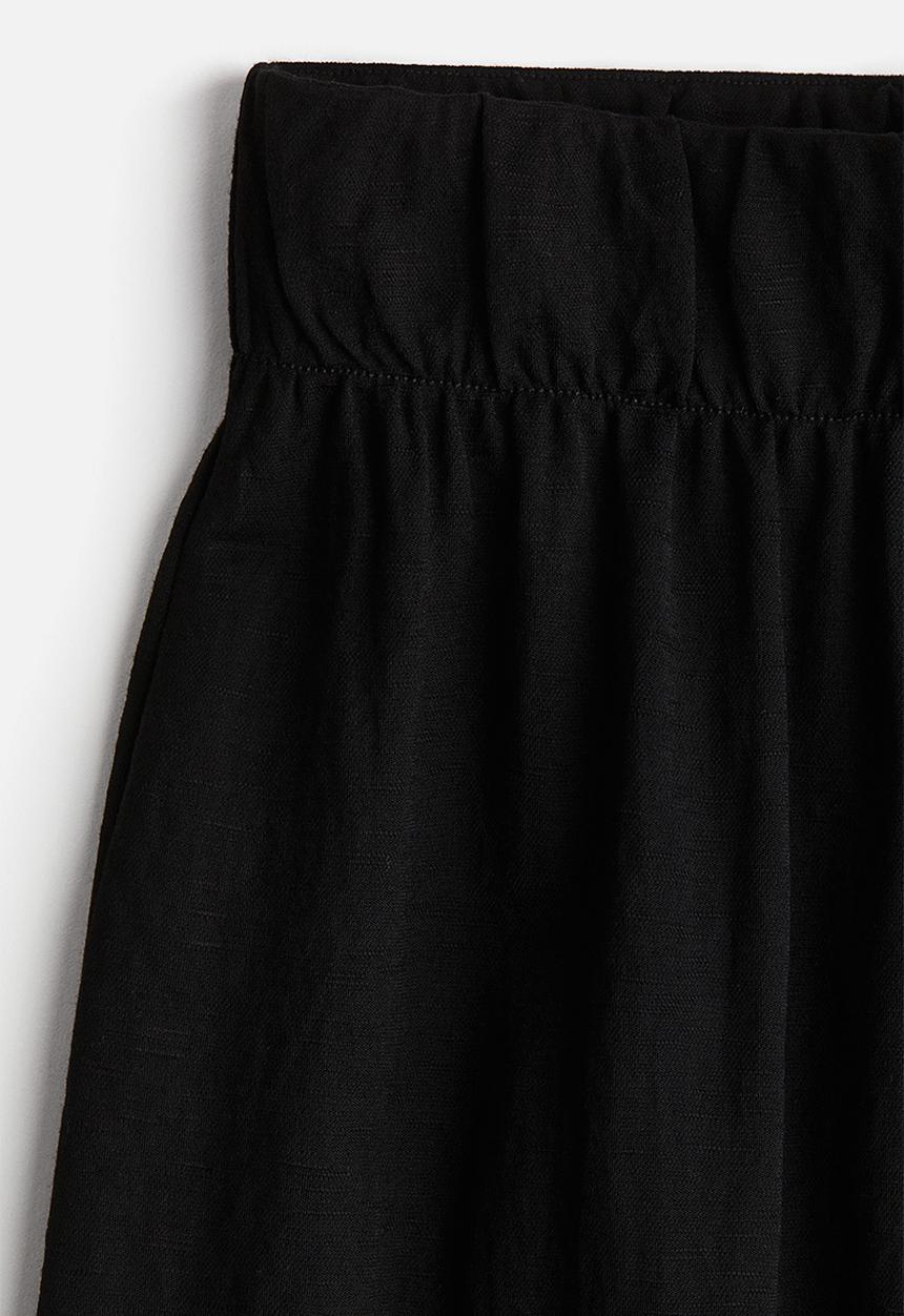 H&M - Wide trousers - black