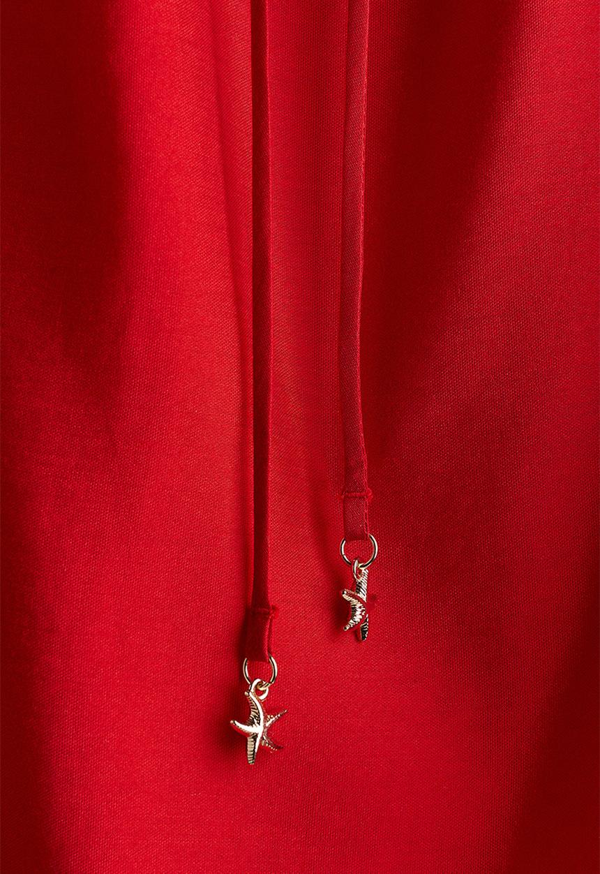 H&M - Frill-trimmed blouse - red