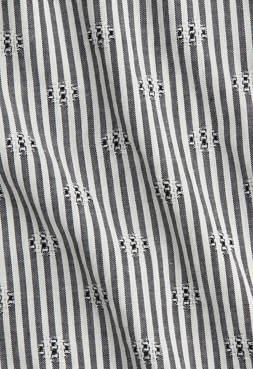 H&M - Straight drawstring trousers - white & black striped
