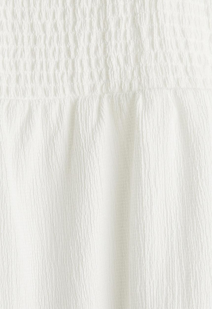 H&M - Smocked strappy top - white