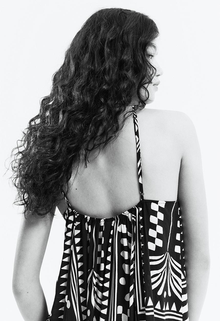 H&M - Strappy dress - black patterned