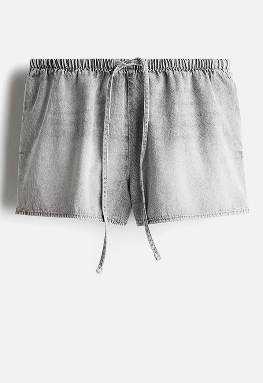 H&M - Drawstring shorts - light grey