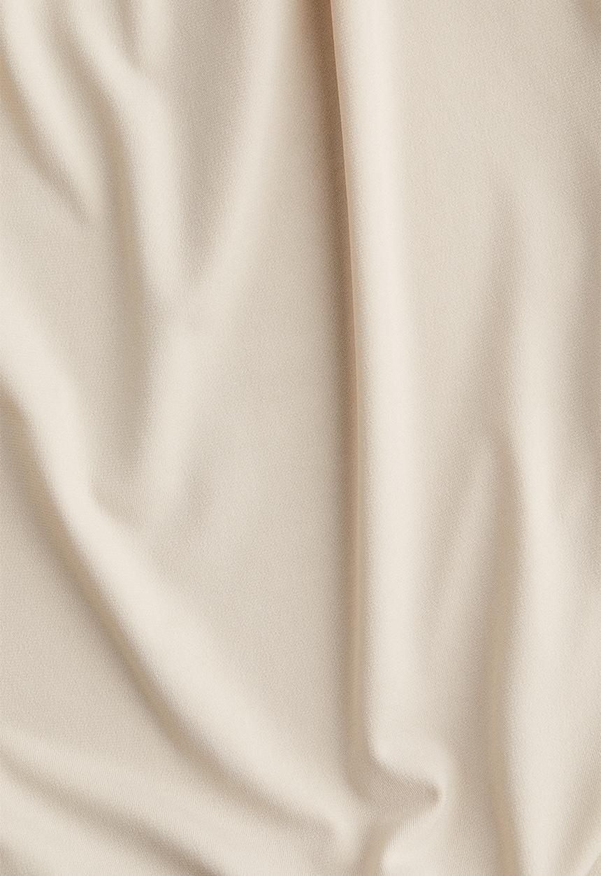 H&M - Draped cropped top -  light beige