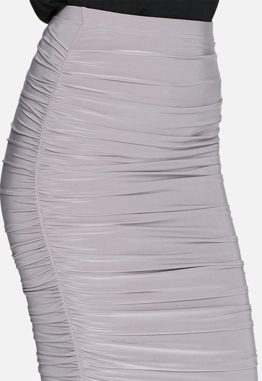 Missguided - Slinky gathered midi skirt