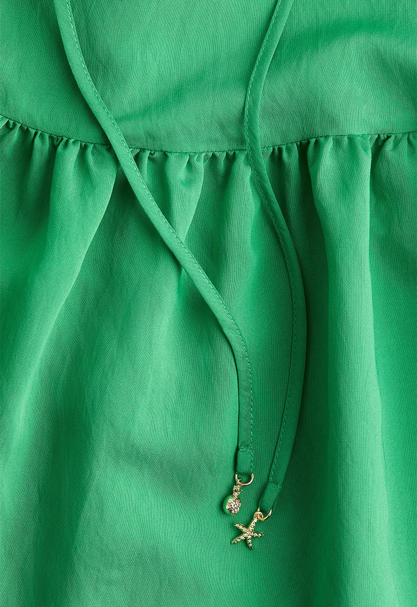 H&M - A-line strappy dress - bright green