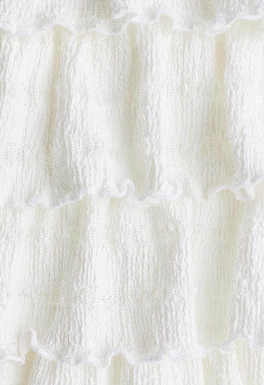 H&M - Tiered halterneck top - cream