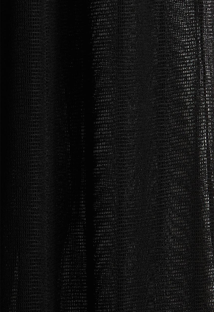 H&M - Wide hole-knit trousers - black