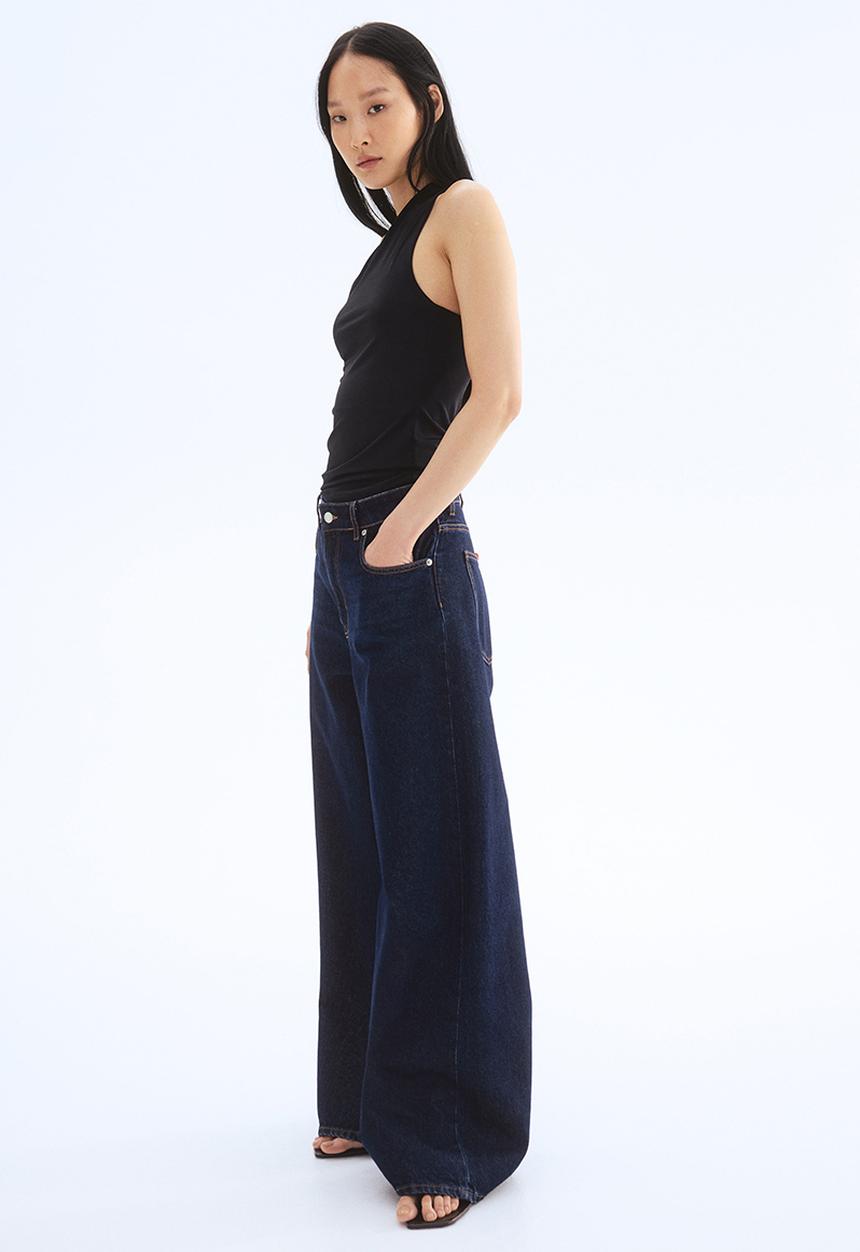 H&M - One-shoulder top - black
