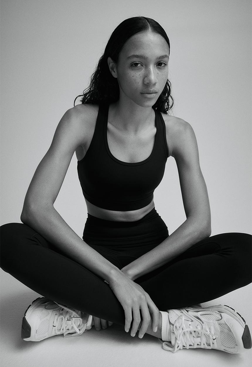 H&M - Medium support sports bra with softmove™ - black
