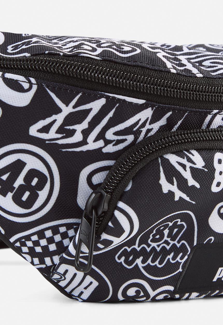 PUMA - Puma Academy Aop Waist Bag - Puma Black-Turbo Aop