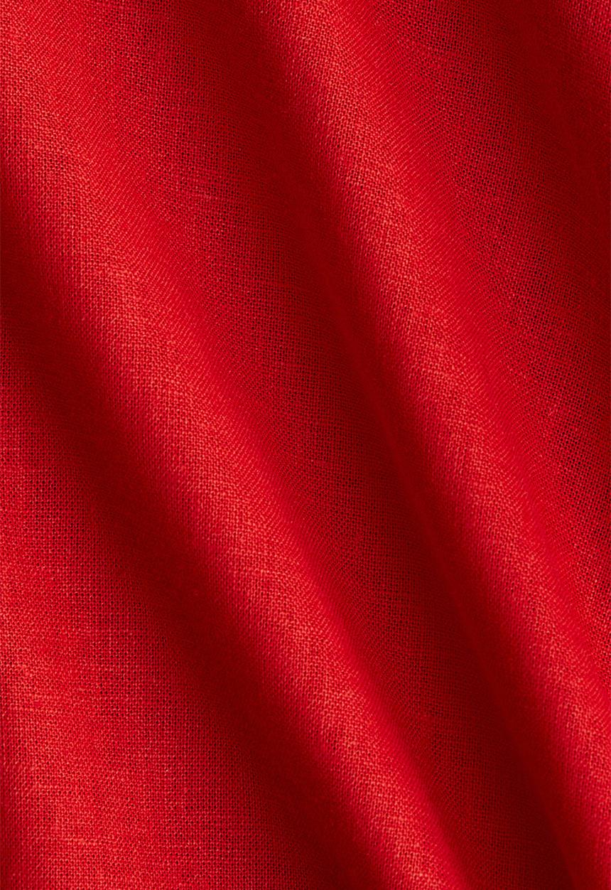 H&M - Linen-blend dress - red