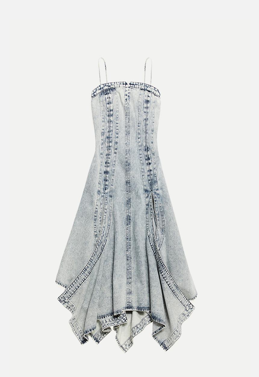 H&M - Glenn Martens H&M: Denim dress - light denim blue