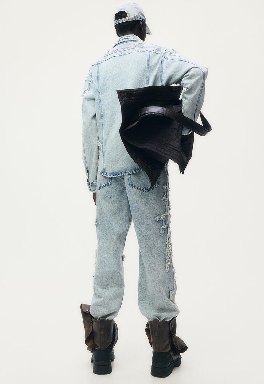 H&M - Glenn Martens H&M: Distressed-look jeans -   light denim blue 