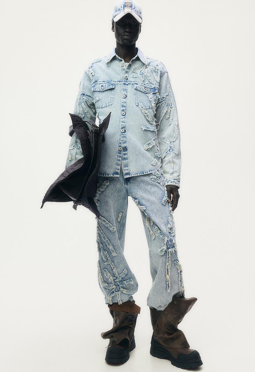H&M - Glenn Martens H&M: Distressed-look jeans -   light denim blue 
