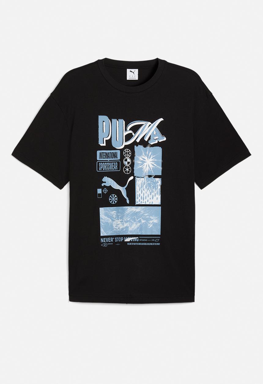 PUMA - Graphic PUMA Sportswear Relaxed Tee M PU