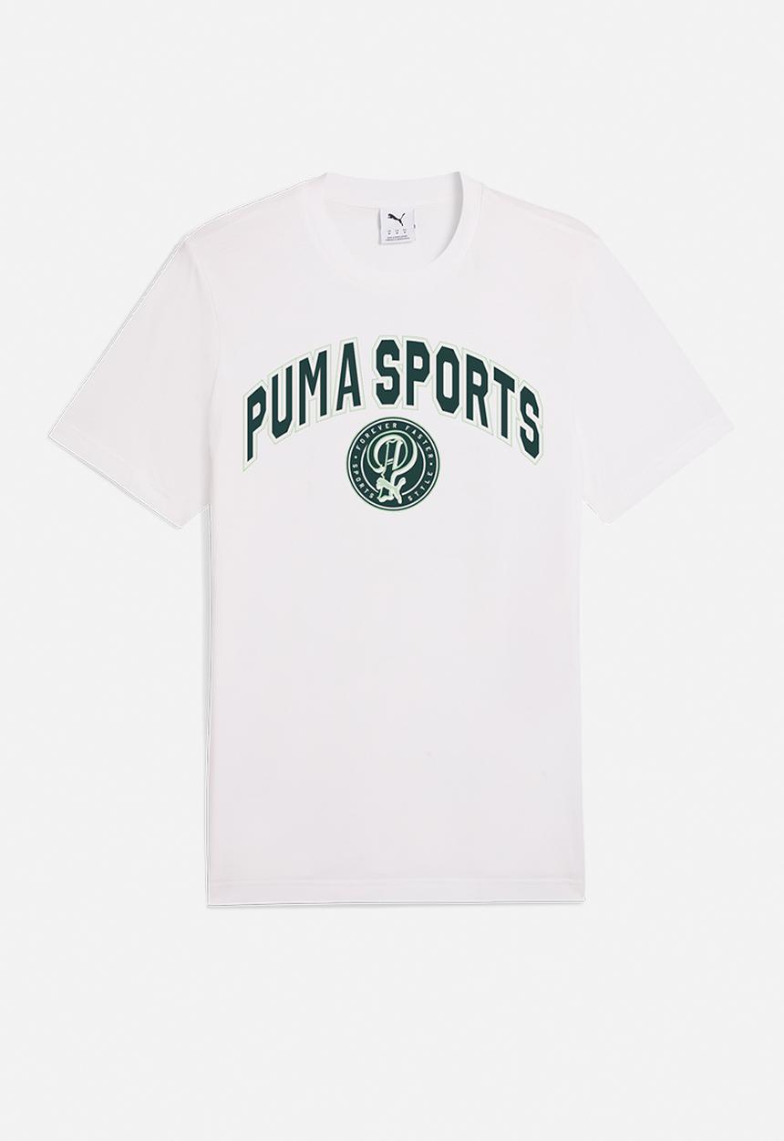 PUMA - WARDROBE ESS SPORTS LEGACY II Graphic Tee - PUMA White