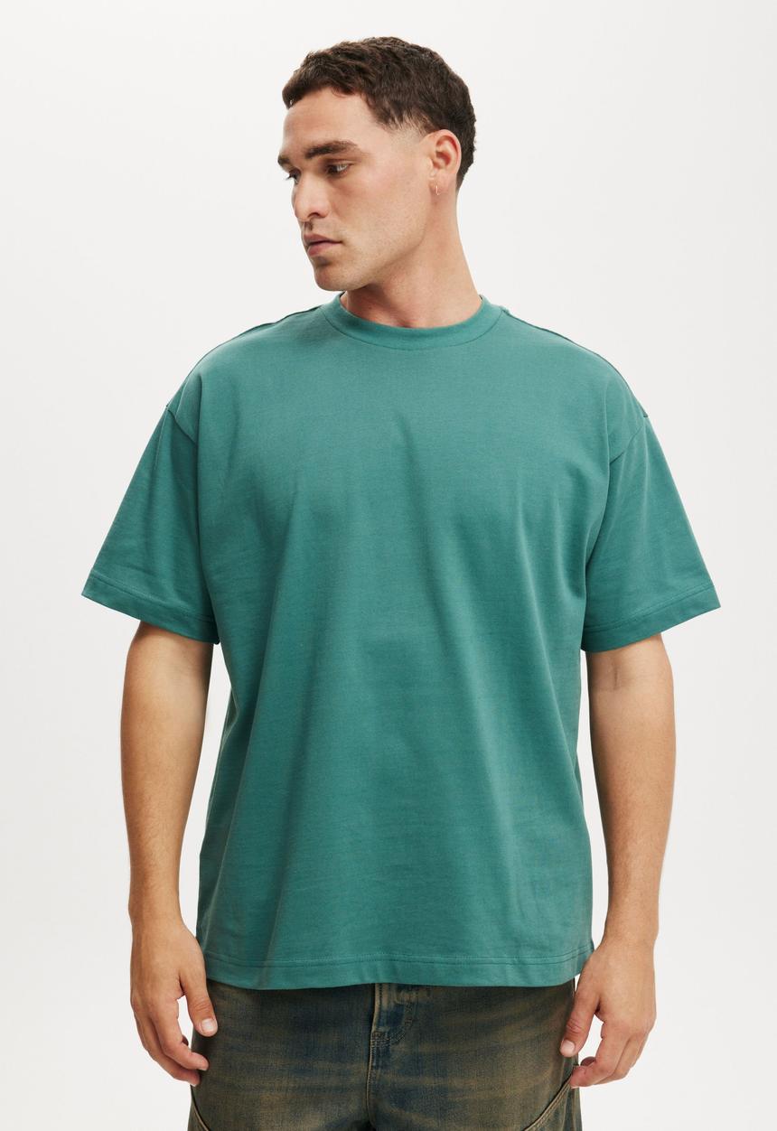 Cotton On - Box Fit T-Shirt - Frosted Teal