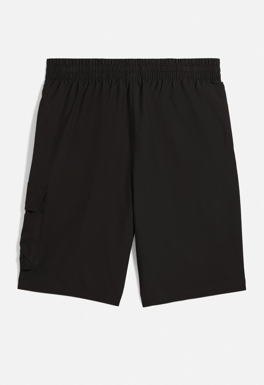 PUMA - ESS No. 1 Logo Woven Cargo Shorts 9" - PUMA Black