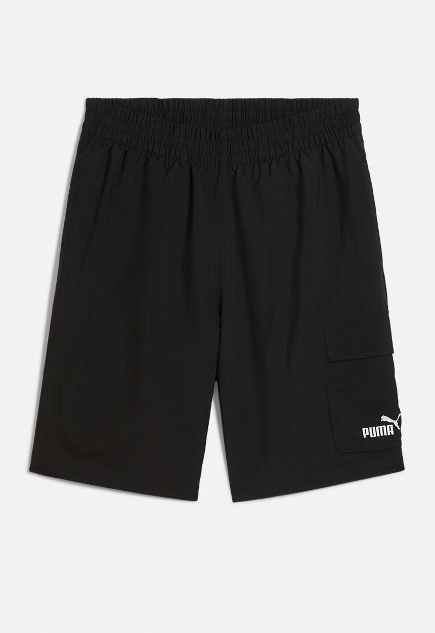 PUMA - ESS No. 1 Logo Woven Cargo Shorts 9" - PUMA Black