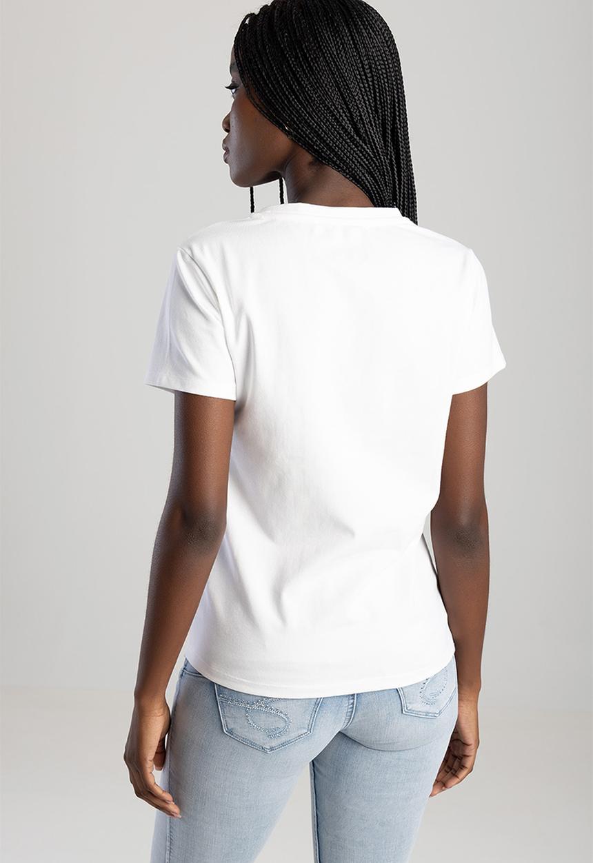 SISSY BOY - Dream Drifter : Regular T-shirt With Pearl And Bling Transfer - White