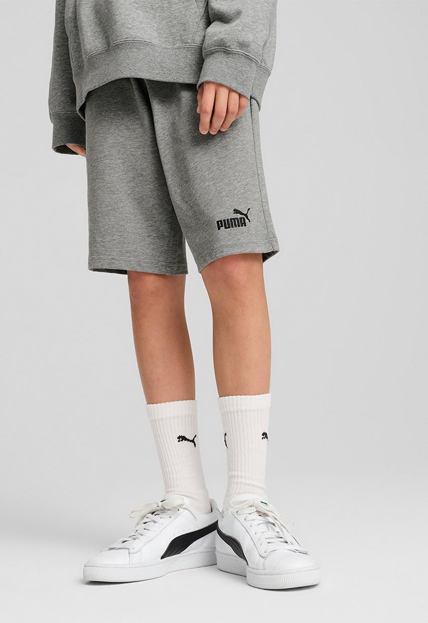 PUMA - Ess No. 1 Logo Jersey Shorts B-Medium Gray Heather
