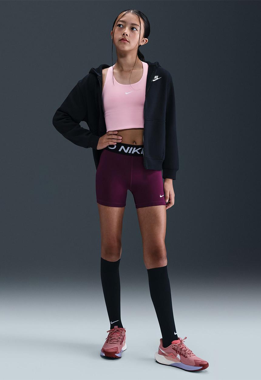 Nike - Girls Np Dri-Fit 3In Short-Bordeaux/White