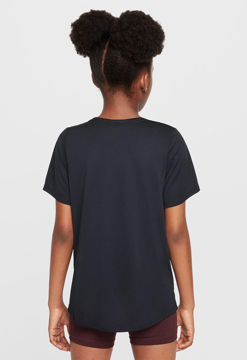 Nike - Girls nike dri-fit one std short sleeve top hbr-black/white