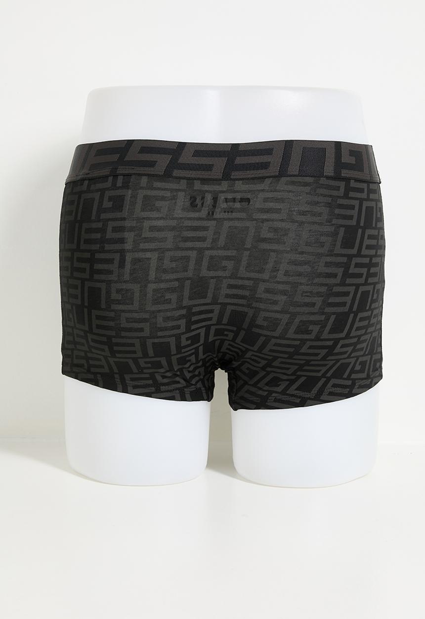 GUESS - Idol Boxer Trunk Pack - G Quadrate Black