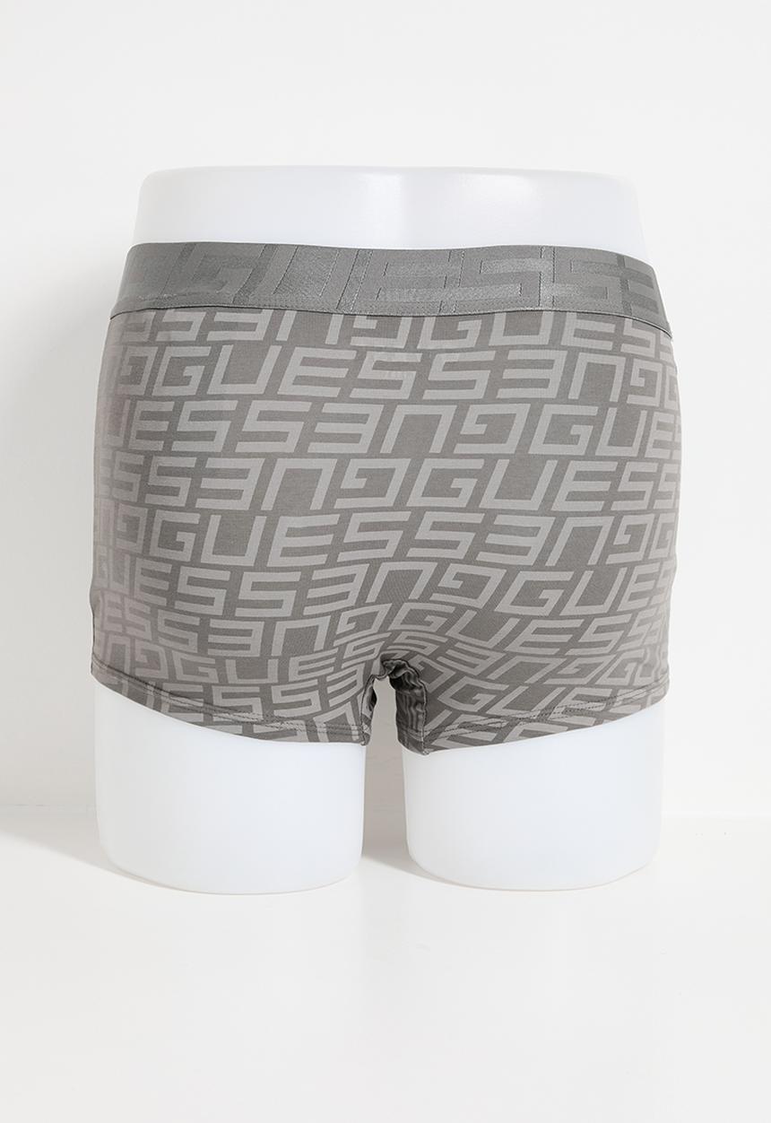 GUESS - Idol Boxer Trunk Pack- G Quadrate Grey