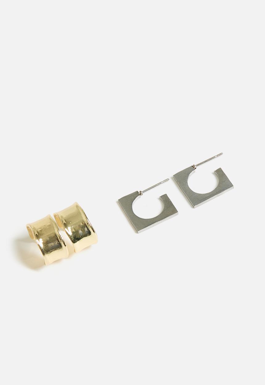 Tessa Design - Gardenia hoop earrings - multi