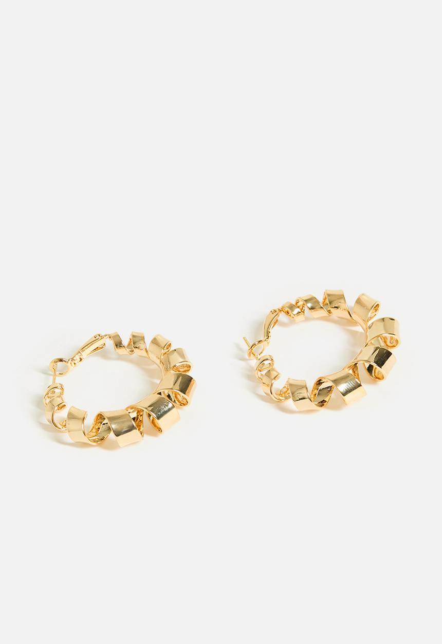 Tessa Design - Diana twisted hoop earrings - gold
