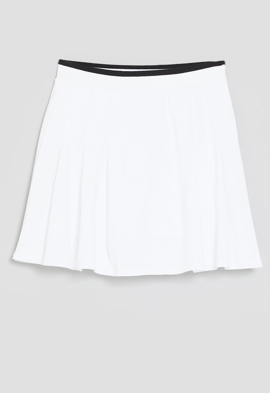 POLO - Girls charlotte tennis skort - white