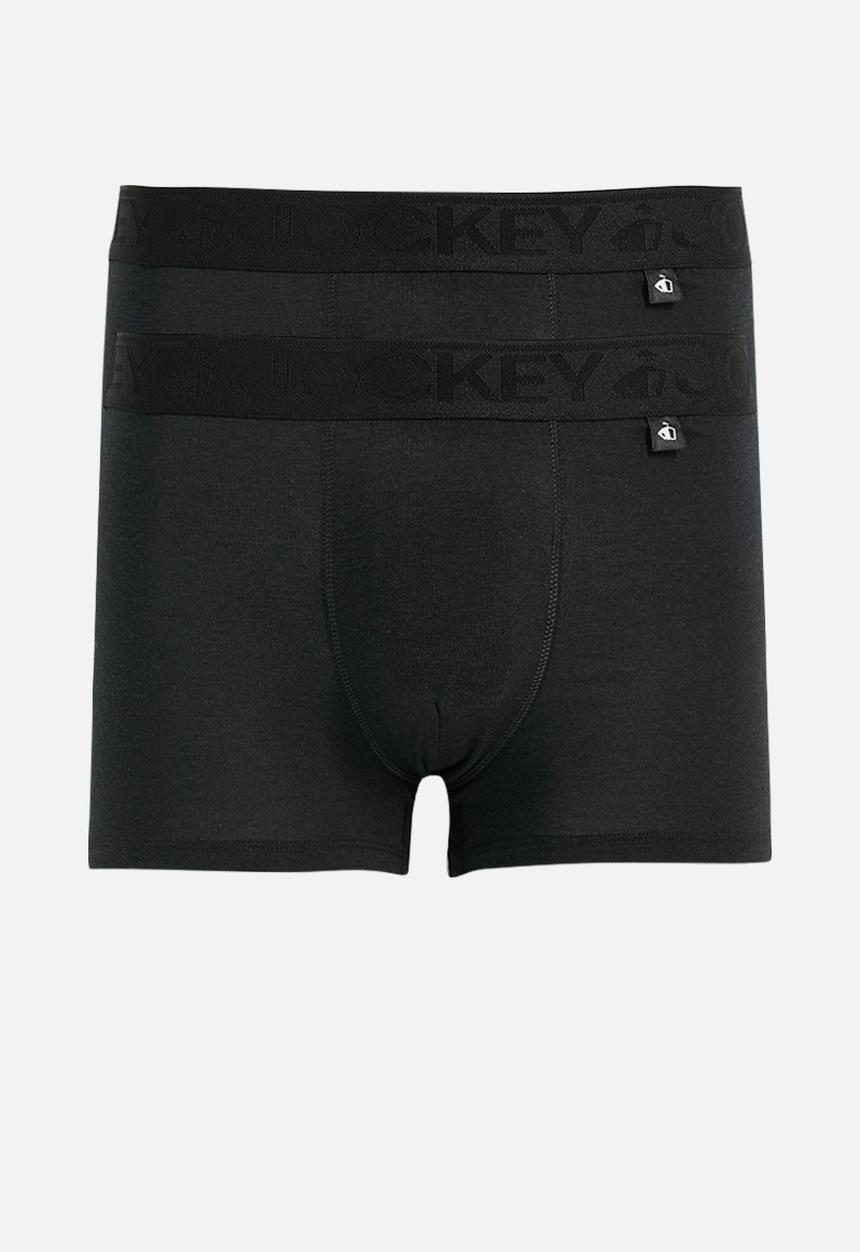 Jockey - U-Pouch short leg trunk 2 pack - black