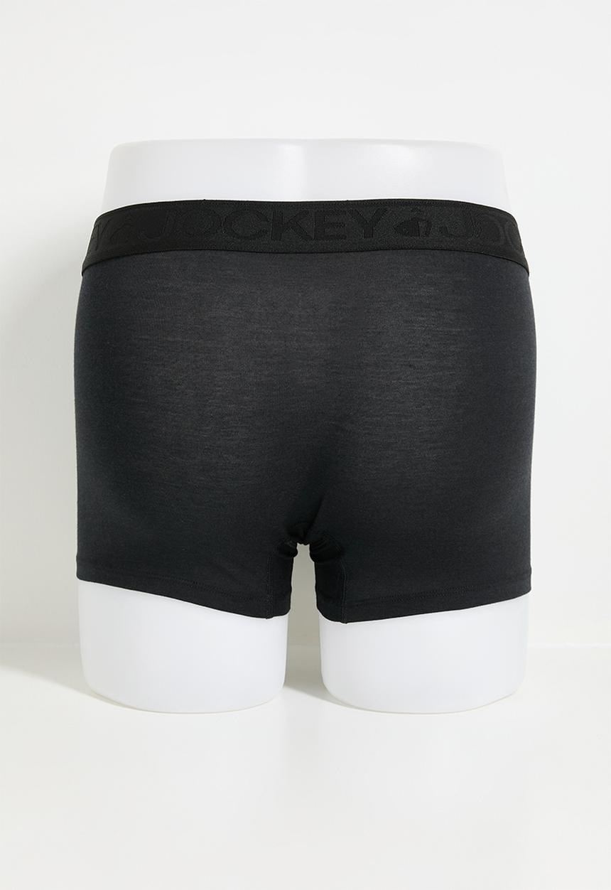 Jockey - U-Pouch short leg trunk 2 pack - black