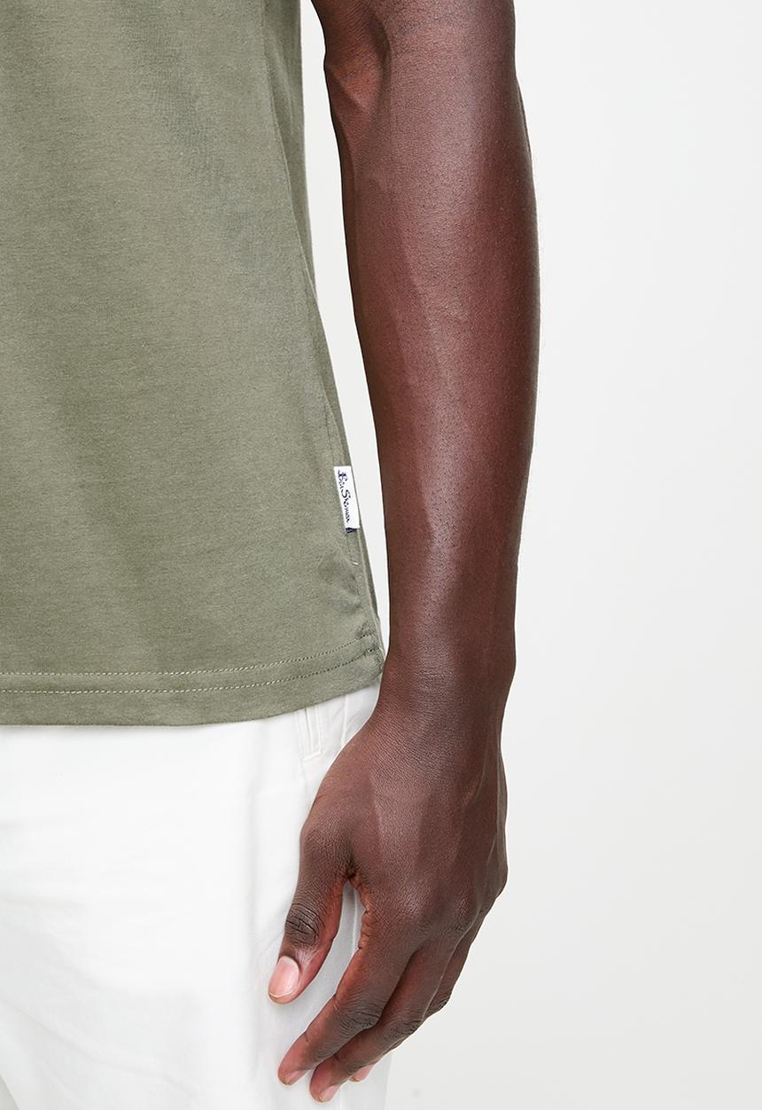 Ben Sherman - ESSENTIAL TARGET TEE - OLIVE