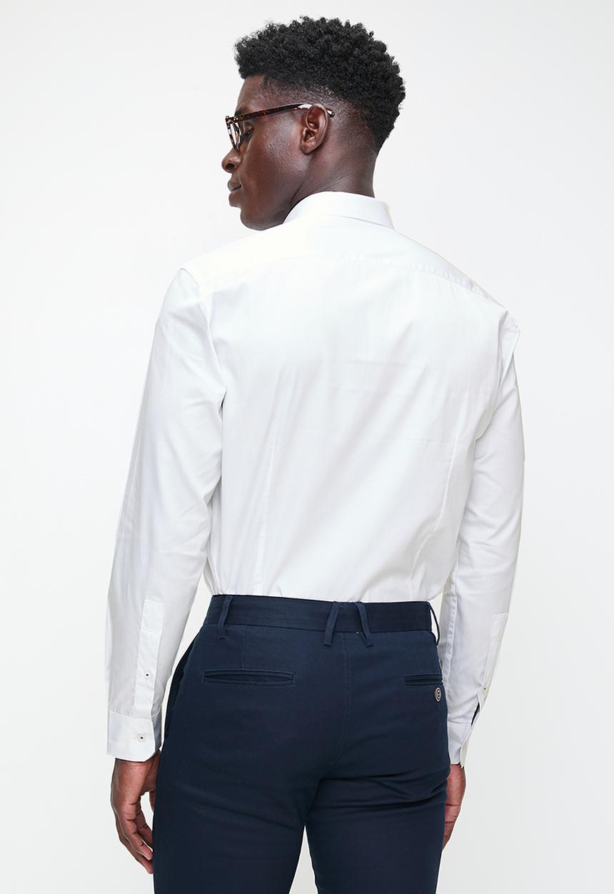 Ben Sherman - Essential target shirt long sleeve - white
