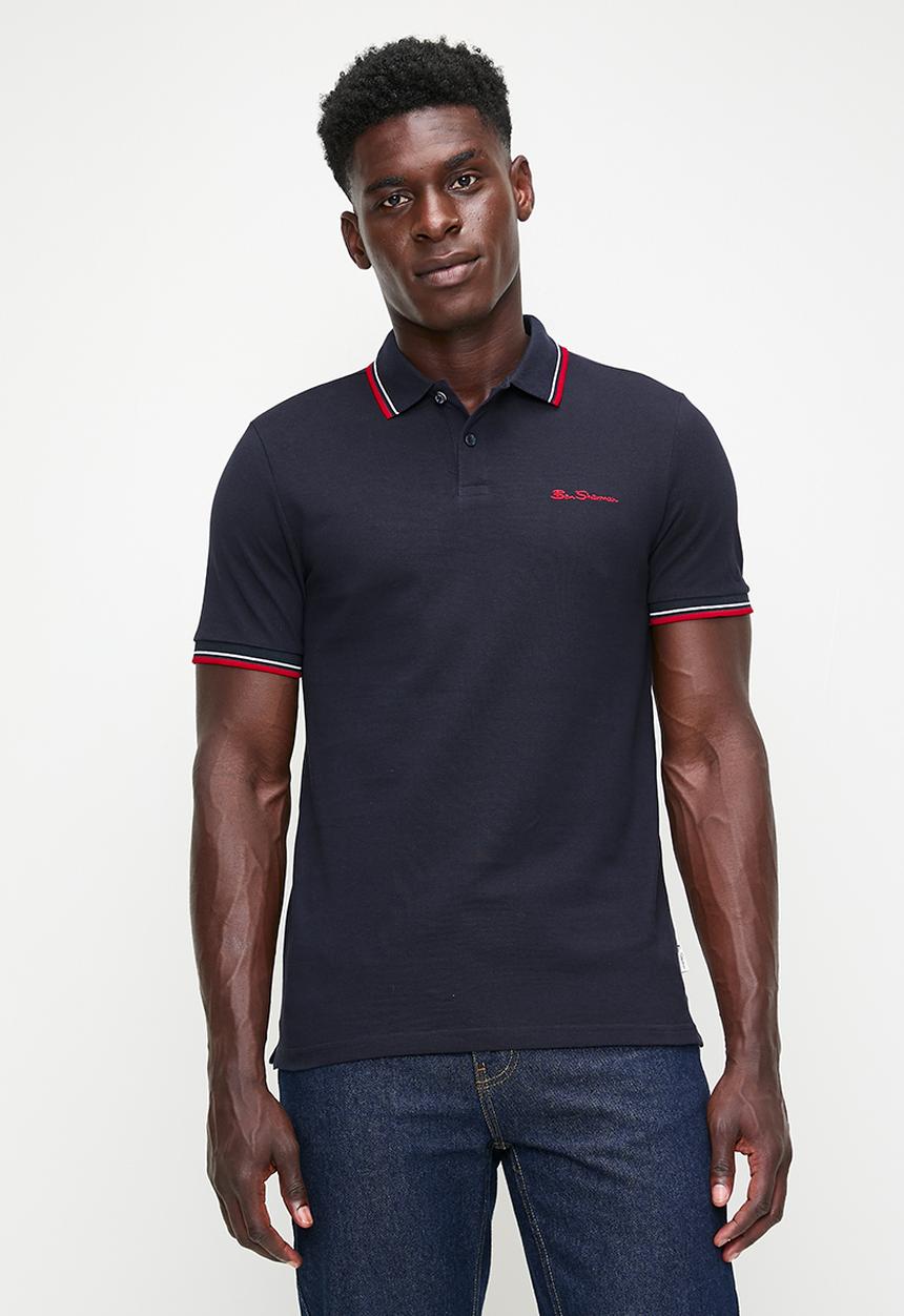 Ben Sherman - ROMFORD SHORT SLEEVE GOLFER - NAVY