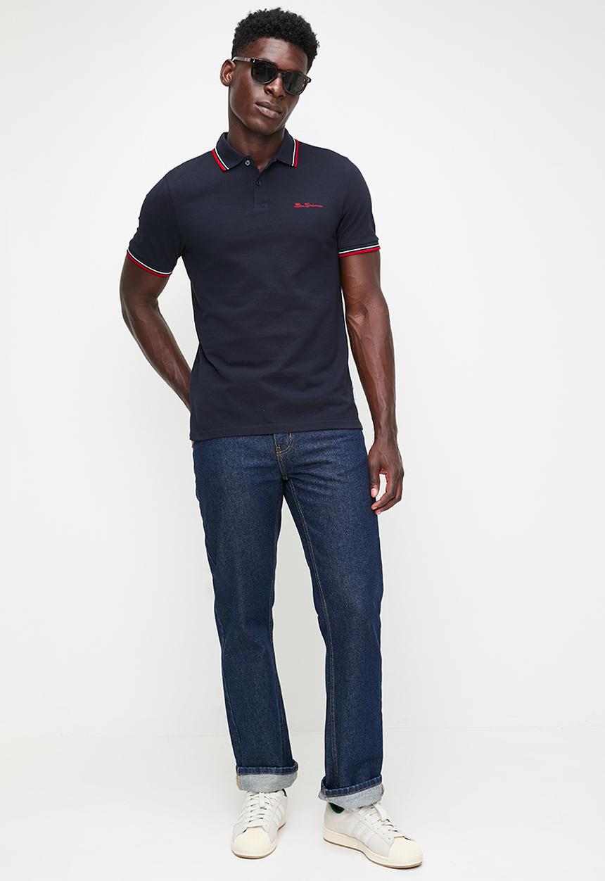 Ben Sherman - ROMFORD SHORT SLEEVE GOLFER - NAVY