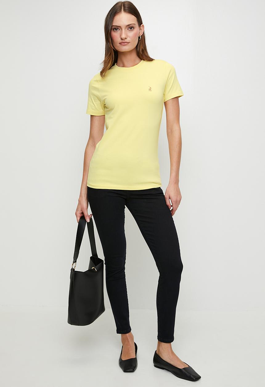 POLO - Wmn Allie s/s T-shirt - Soft Yellow