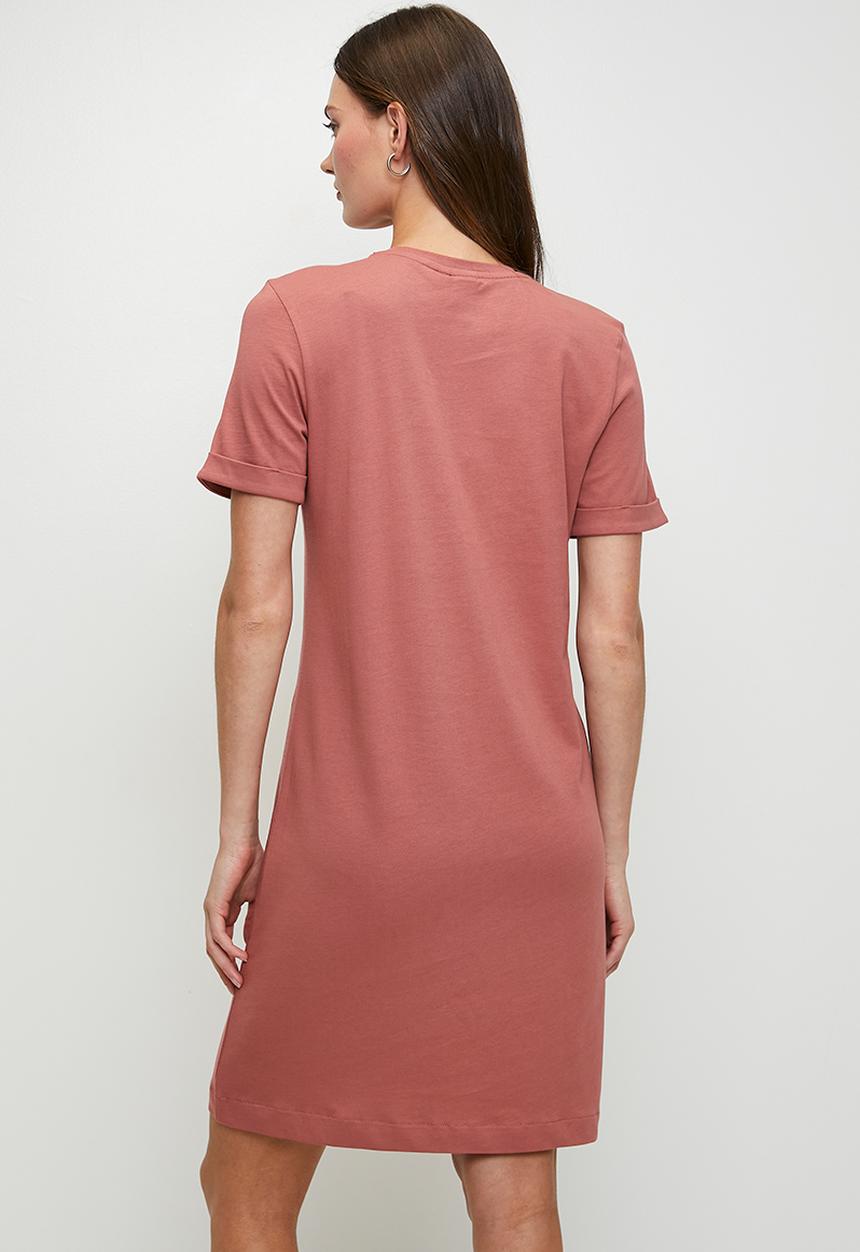 POLO - Wmn Nandi s/s T-shirt Dress - Rose