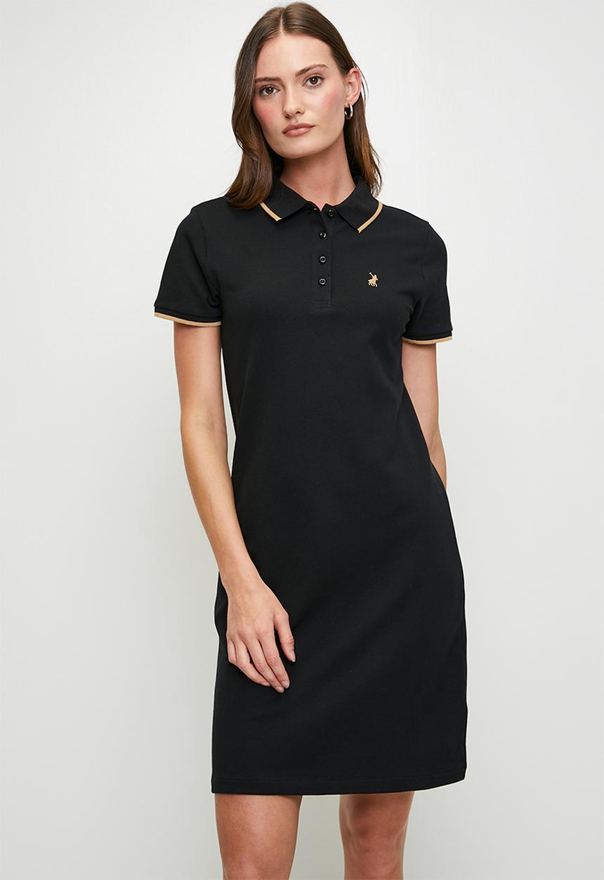 POLO - Wmn Leah s/s Golfer Dress - Black