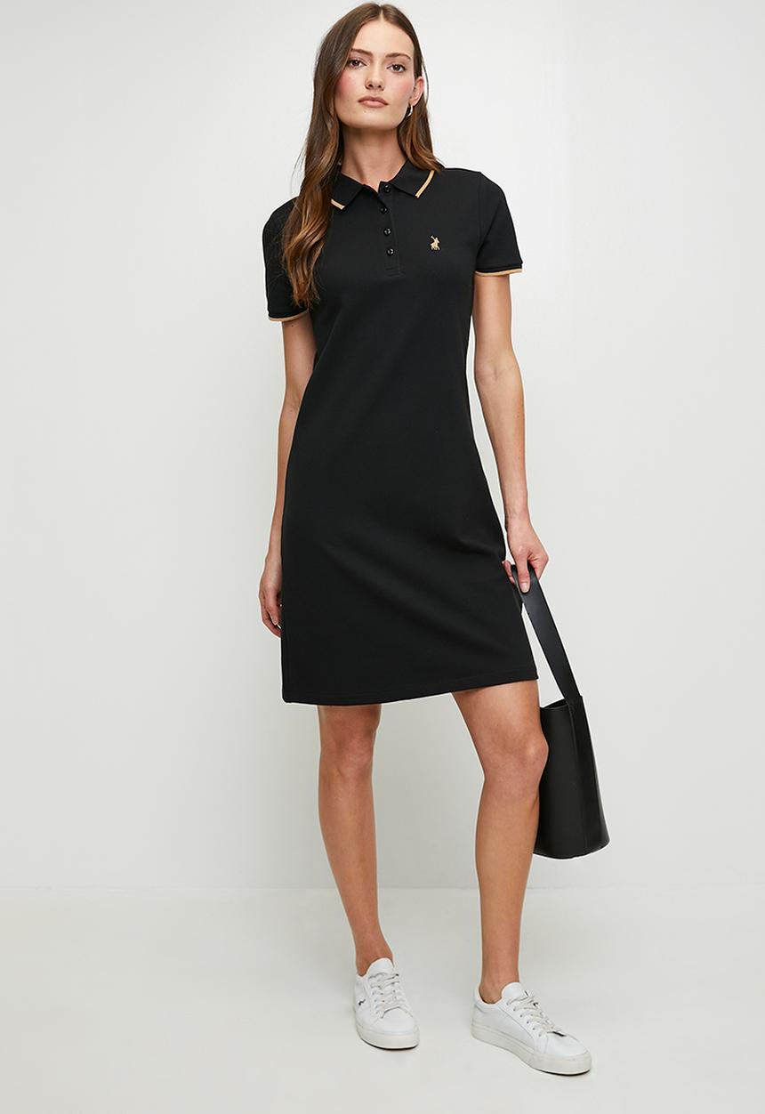 POLO - Wmn Leah s/s Golfer Dress - Black