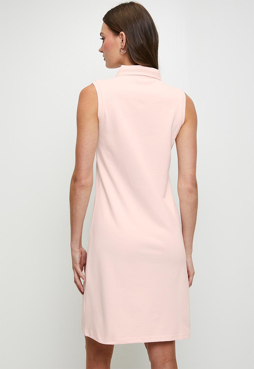 POLO - Wmn Faye s/l Golfer Dress - Blush