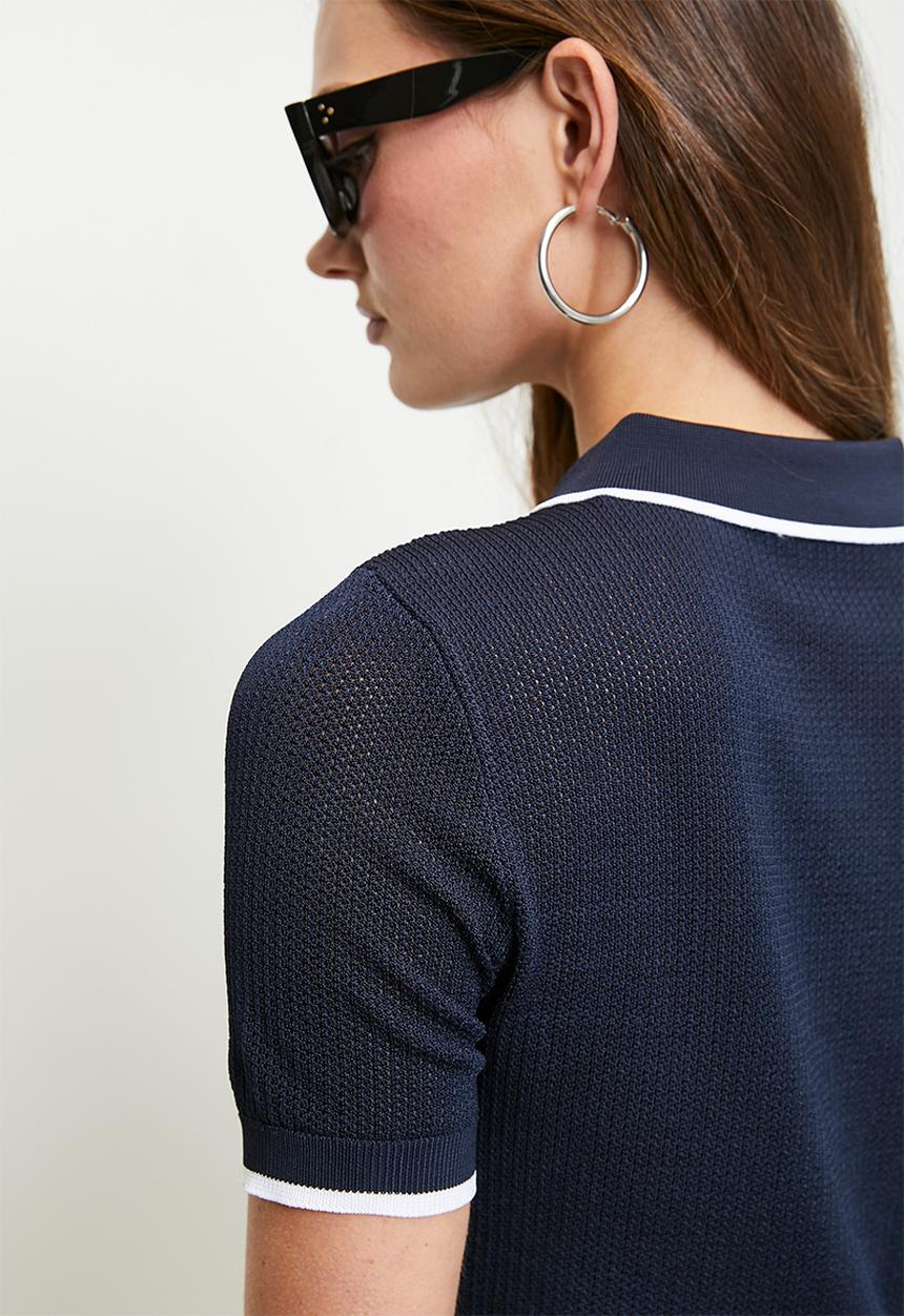 GUESS - Polo Sweater - Daring Ocean