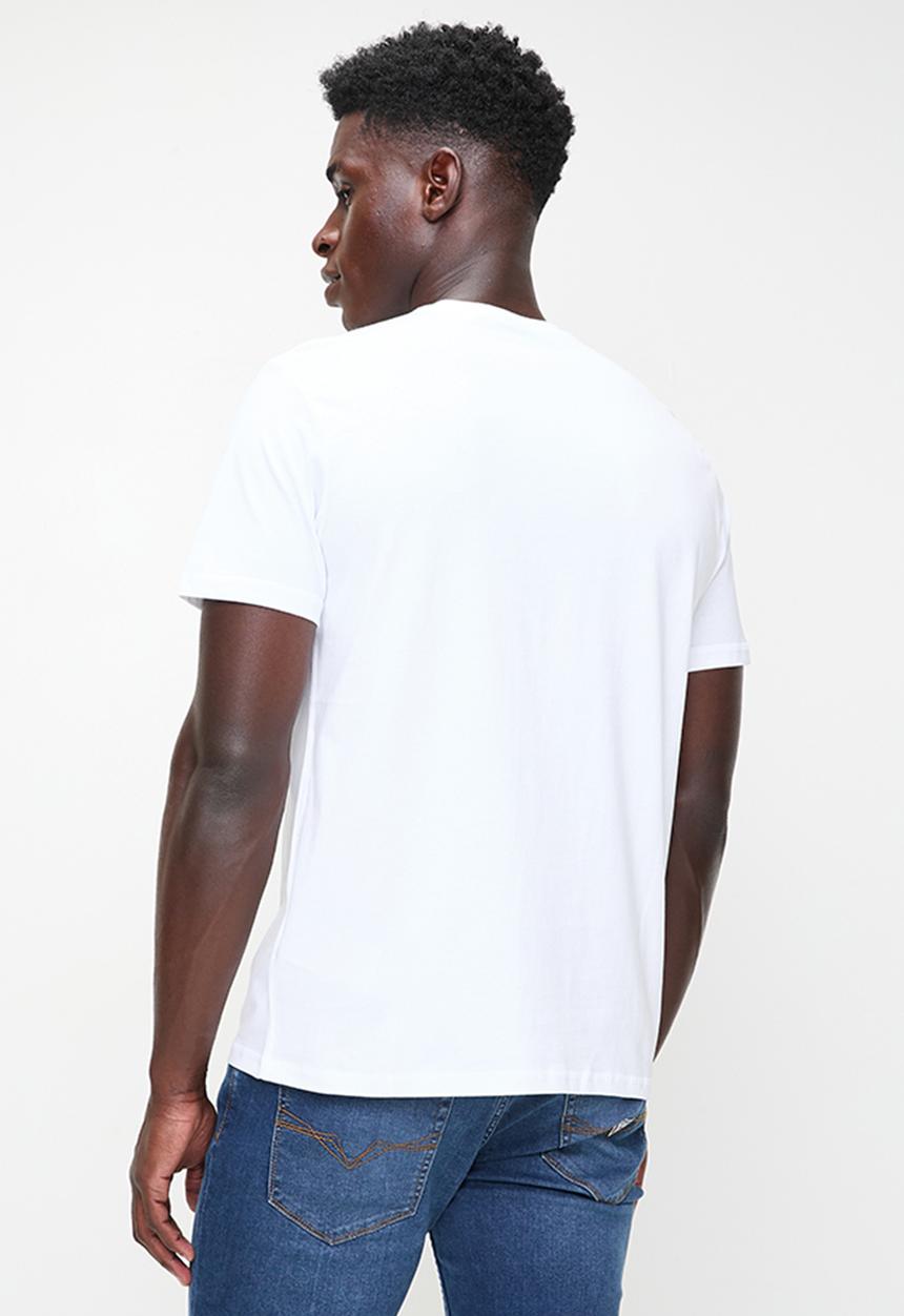 GUESS - Ss Cn Guess Triangle Tee - Pure White